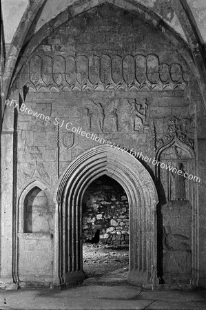 KILCOOLEY ABBEY CARVINGS OF S.TRANSEPT GENERAL VIEW (FLASH)